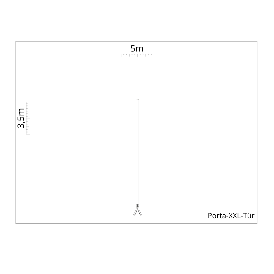 Telo-Porta di Nylon con cerniera XL