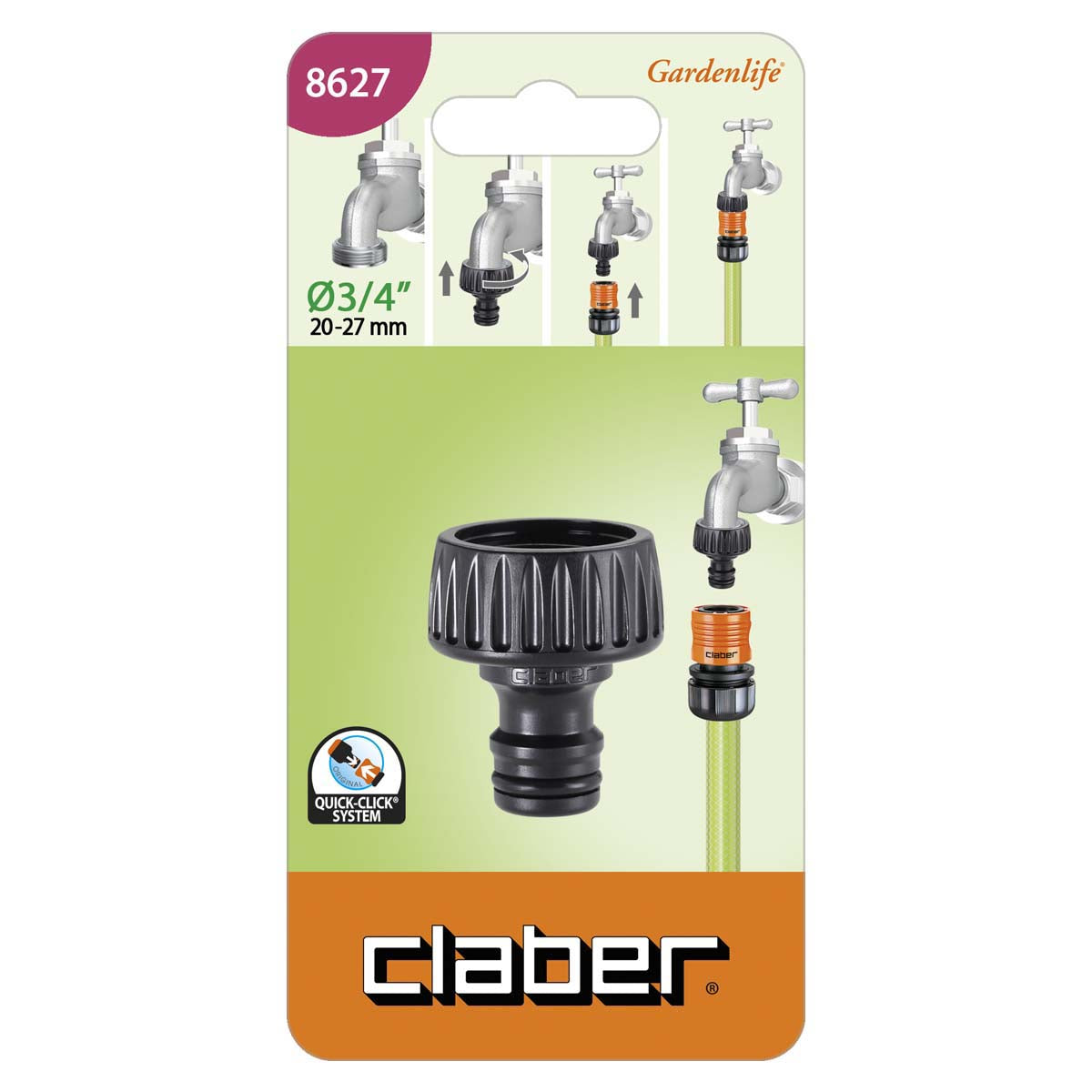 Claber 3/4" Hahnverbinder
