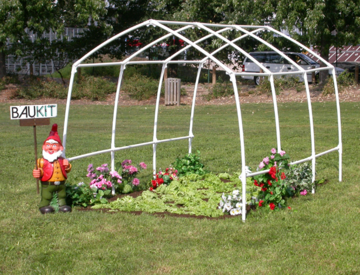 Tomaten-Gewächshaus „Hausform“.