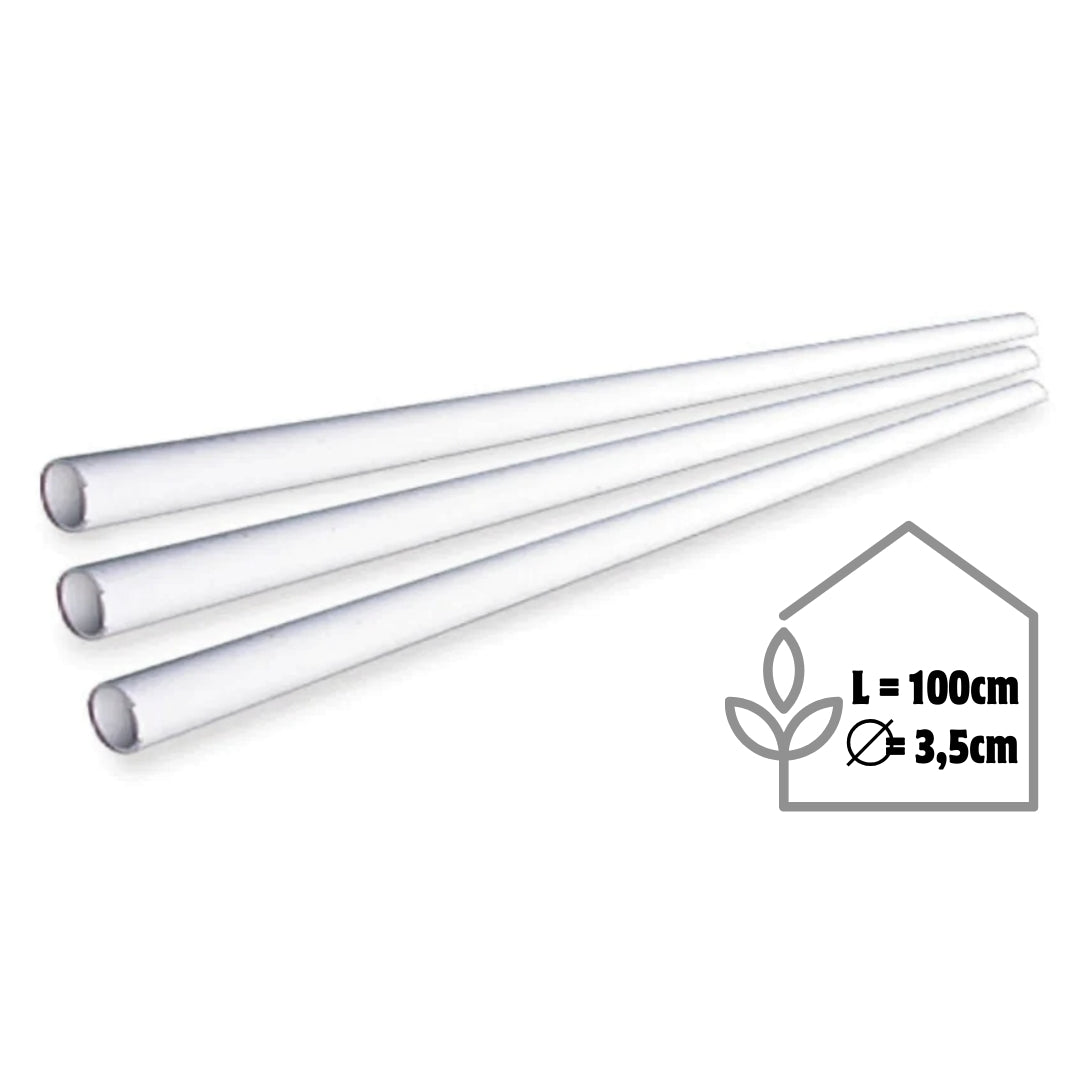 PVC-Rohre 1 m / 105 cm für Baukit-Gewächshaus