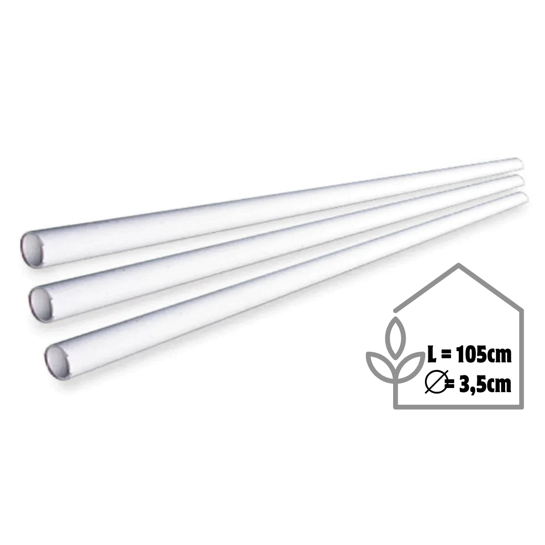 PVC-Rohre 1 m / 105 cm für Baukit-Gewächshaus