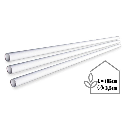 PVC-Rohre 1 m / 105 cm für Baukit-Gewächshaus