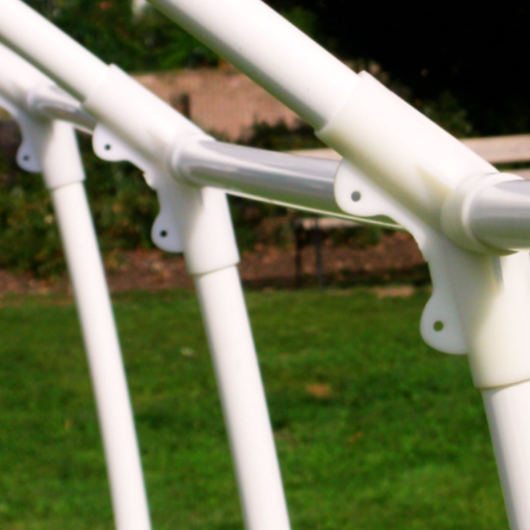 Modulare Gewächshausstruktur aus PVC – Ohne Abdeckung (Nur Gestell)