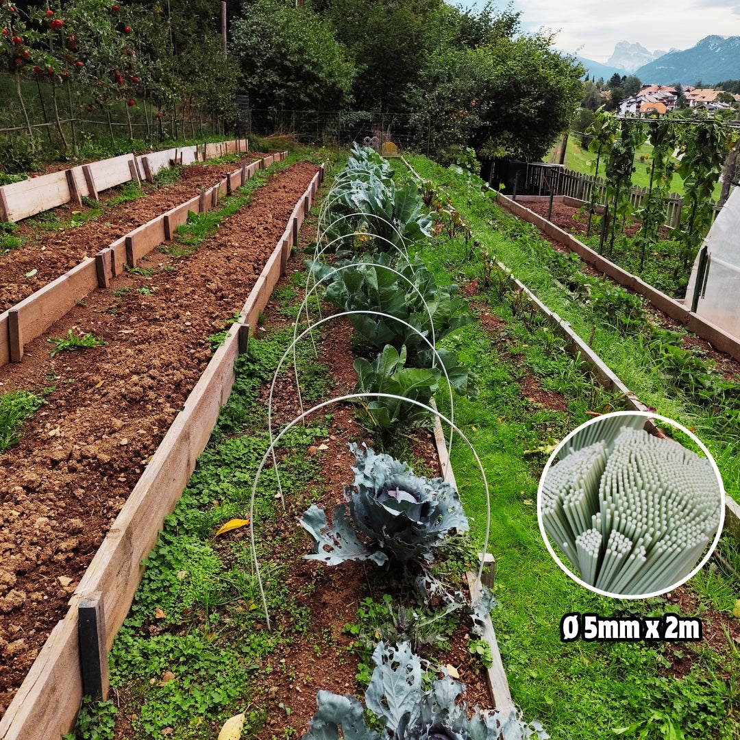 Flexible multilayer seed tunnel for vegetable gardens